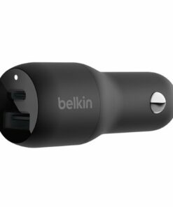 Belkin - BOOSTCHARGE  37W Dual Car Charger with PPS - Black