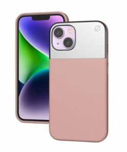 Atom Studios - Split Silicone Phone Case with MagSafe for Apple iPhone 14 - Pink Clay