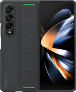 Samsung - Silicone Grip Cover for Galaxy Z Fold4 - Black
