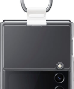 Samsung - Cover with Ring for Galaxy Z Flip4 - Clear