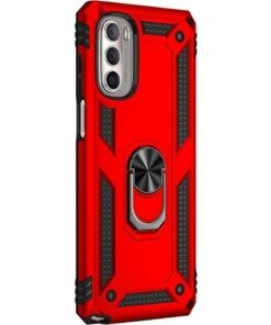 SaharaCase - Military Kickstand Series Case for Motorola Moto G Stylus 5G (2022) - Red