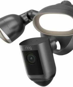 Ring - Floodlight Cam Wired Pro Outdoor Wireless 1080p Surveillance Camera - Graphite