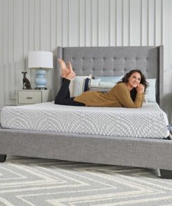 Sealy Essentials 8 Inch Memory Foam Mattress in a Box, Firm, Twin - White