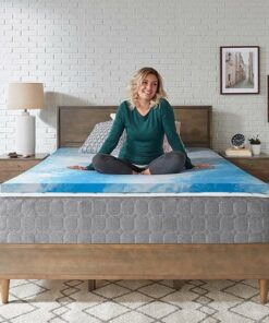 Sealy - Essentials 2 Inch Mattress Topper, Queen - Blue