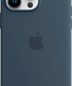 Apple - iPhone 14 Pro Max Silicone Case with MagSafe - Storm Blue