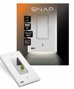SnapPower - SwitchLight Rocker Switch Wall Plate - White