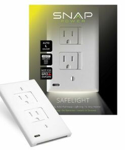 SnapPower - SafeLight Decor Outlet Wall Plate - White