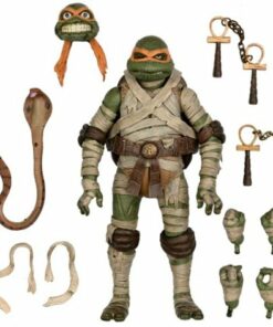 NECA - Universal Monsters/Teenage Mutant Ninja Turtles 7” Scale Action Figure - Michelangelo as The Mummy
