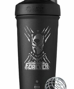 BlenderBottle - Marvel Series Strada 24 oz. Insulated Stainless Steel Water Bottle/Shaker Cup - Black