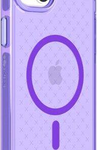 Tech21 - EvoCheck Case with MagSafe for Apple iPhone 14 Plus - Wondrous Purple