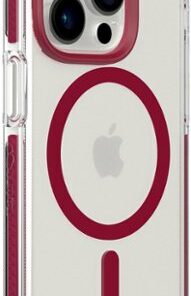 Tech21 - EvoCrystal Case with MagSafe for Apple iPhone 14 Pro - Burgundy