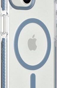 Tech21 - EvoCrystal Case with MagSafe for Apple iPhone 14 - Steel Blue