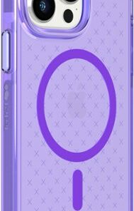 Tech21 - EvoCheck Case with MagSafe for Apple iPhone 14 Pro Max - Wondrous Purple