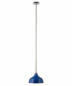Camden&Wells - Mackenzie Pendant Light - Blue/Polished Nickel