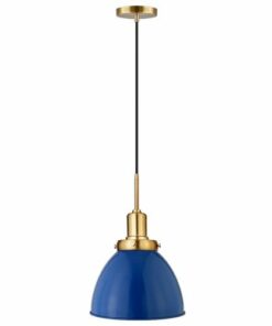 Camden&Wells - Madison Pendant Light - Blue/Brass 1