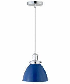 Camden&Wells - Madison Pendant Light - Blue/Polished Nickel 1