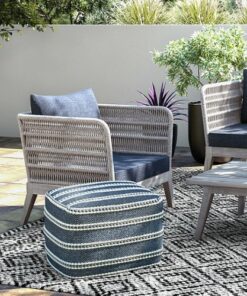 Simpli Home - Santiago Outdoor Conversation Chair - Slate Grey