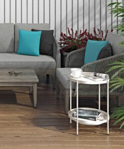 Simpli Home - Carmel Outdoor Conversation Chair - Sand Drift