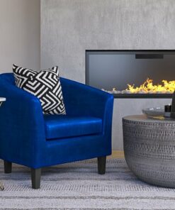 Simpli Home - Austin 30 inch Wide Tub Chair - Blue
