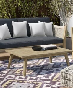 Simpli Home - Cayman Outdoor Coffee Table - Brushed Natural Acacia