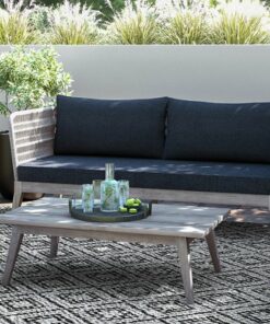 Simpli Home - Santiago Outdoor Coffee Table - Distressed Weathered Grey