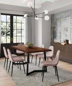 Simpli Home - Alpine Dining Chair (Set of 2) - Rose