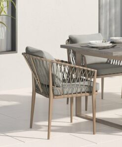 Simpli Home - Belize Outdoor Dining Chair (Set of 2) - Sand Drift
