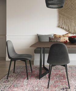 Simpli Home - Alpine Dining Chair (Set of 2) - Dark Grey