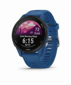 Garmin - Forerunner 255 GPS Smartwatch 46 mm Fiber-reinforced polymer - Tidal Blue