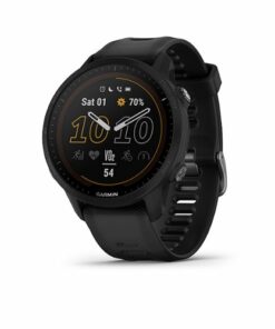 Garmin - Forerunner 955 Solar GPS Smartwatch 47 mm Fiber-reinforced polymer - Black