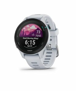 Garmin - Forerunner 255S Music GPS Smartwatch 41 mm Fiber-reinforced polymer - Whitestone