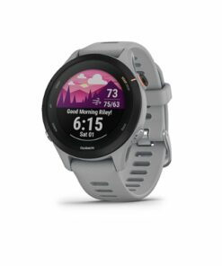 Garmin - Forerunner 255S GPS Smartwatch 41 mm Fiber-reinforced polymer - Powder Gray