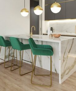 Simpli Home - Cassady Counter Height Stool (Set of 2) - Green