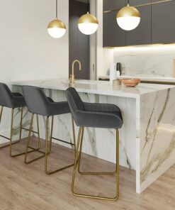 Simpli Home - Cassady Counter Height Stool (Set of 2) - Dark Grey