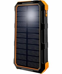 ToughTested - Solar24 24,000 mAh Portable Charger for Most USB-Enabled Devices - Black