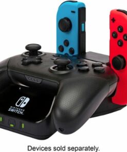 PowerA - Controller Charging Base for Nintendo Switch (Joy-Con + Wireless) - Black
