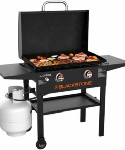Blackstone - Original 28 In. 2-Burner Outdoor Griddle with Hood - Black
