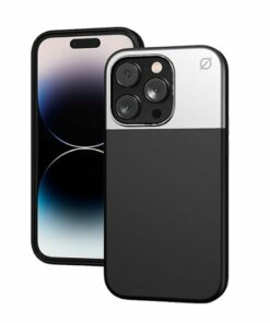 Atom Studios - Split Silicone Phone Case with Magsafe for Apple iPhone 14 Pro - Carbon Black