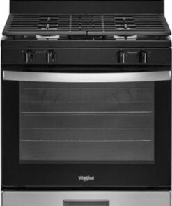 Whirlpool - 5.1 Cu. Ft. Freestanding Gas Range with Broiler Drawer - Stainless steel
