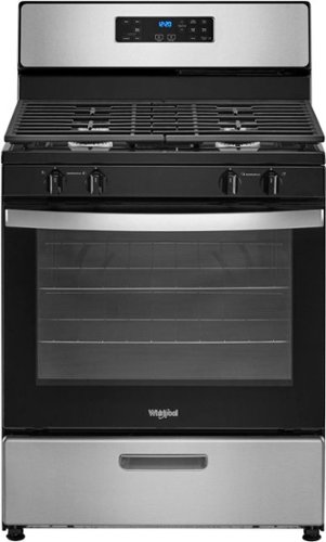 Whirlpool - 5.1 Cu. Ft. Freestanding Gas Range with Broiler Drawer - Stainless steel