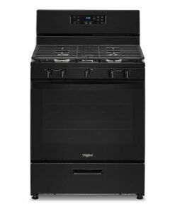 Whirlpool - 5.1 Cu. Ft. Freestanding Gas Range with Edge to Edge Cooktop - Black