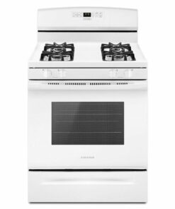 Amana - 5.1 Cu. Ft. Freestanding Gas Range with Bake Assist Temps - White
