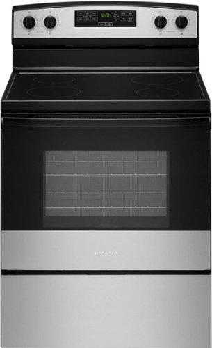 Amana - 4.8 Cu. Ft. Freestanding Electric Range - Stainless steel 1