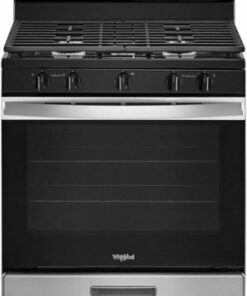 Whirlpool - 5.1 Cu. Ft. Freestanding Gas Range with Edge to Edge Cooktop - Stainless steel