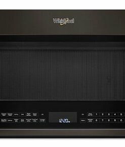 Whirlpool - 1.9 Cu. Ft. Convection Over-the-Range Microwave with Air Fry Mode - Black Stainless Steel
