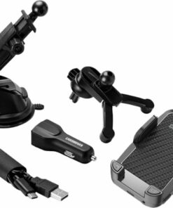 Car and Driver - FM Transmitter Phone Mounting Kit - Black