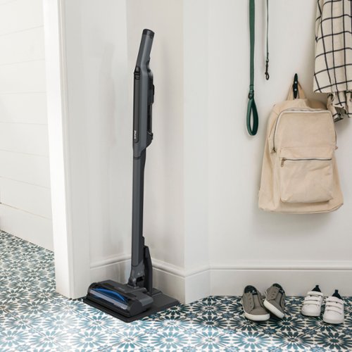 Shark - WANDVAC System Pet Ultra-Lightweight Cordless Stick Vacuum with PowerFins brushroll & Charging Dock - Steel Grey
