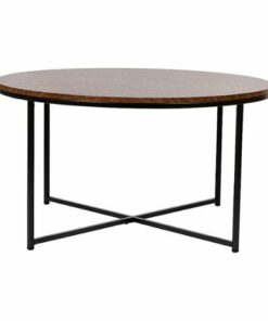 Flash Furniture - Hampstead Collection Coffee Table - Walnut/Matte Black
