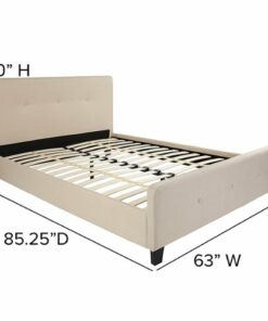 Flash Furniture - Tribeca Queen Platform Bed - Beige