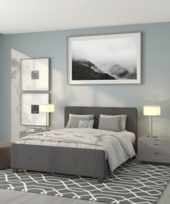 Flash Furniture - Tribeca Queen Platform Bed - Dark Gray
